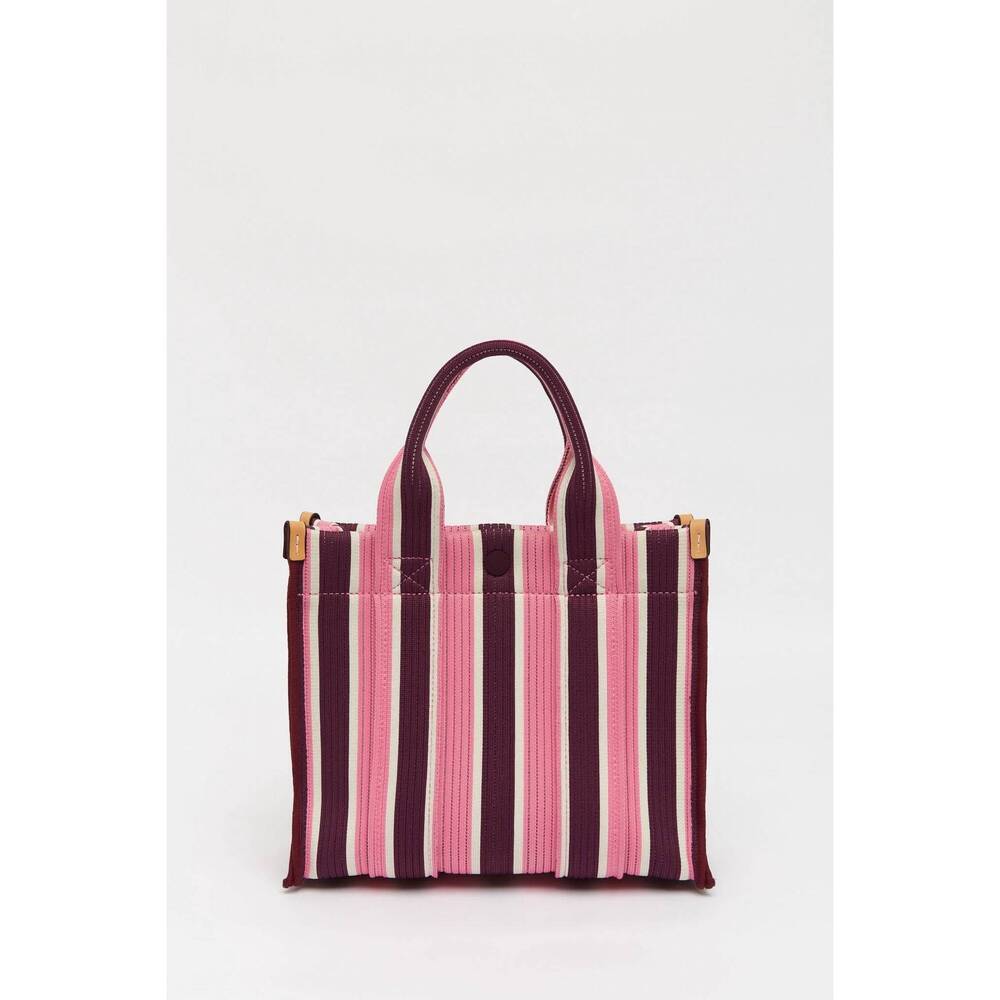 NEW LMND women's rialto small tote bag in fig/plumeria